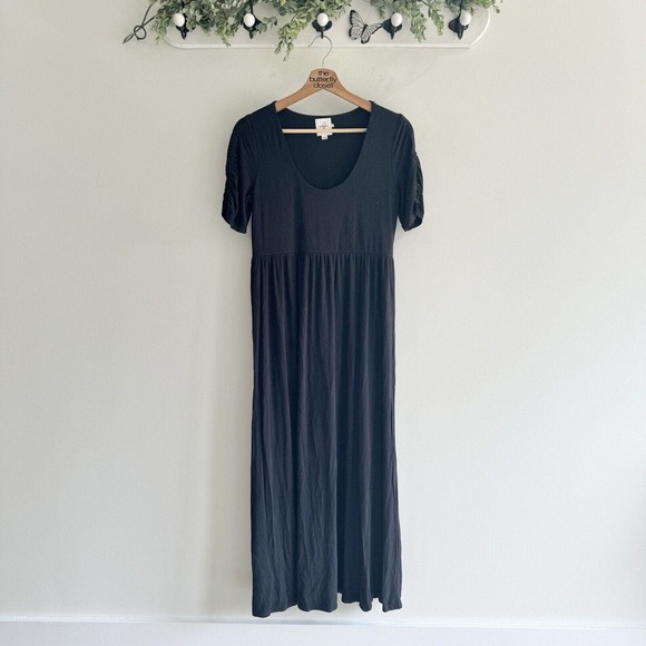 the nines by hatchblack Ruffle Maxi Dress Stretchy XS - Picture 1 of 4